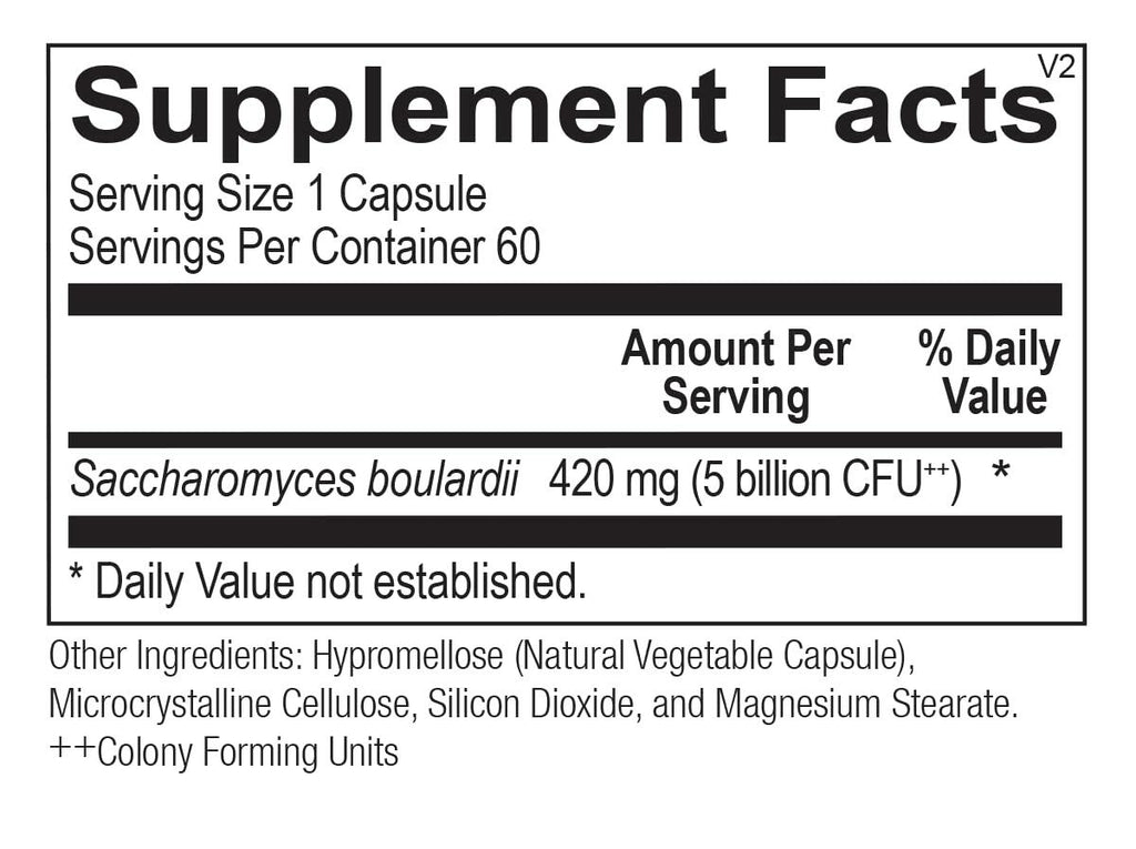 Saccharomyces boulardii 60ct