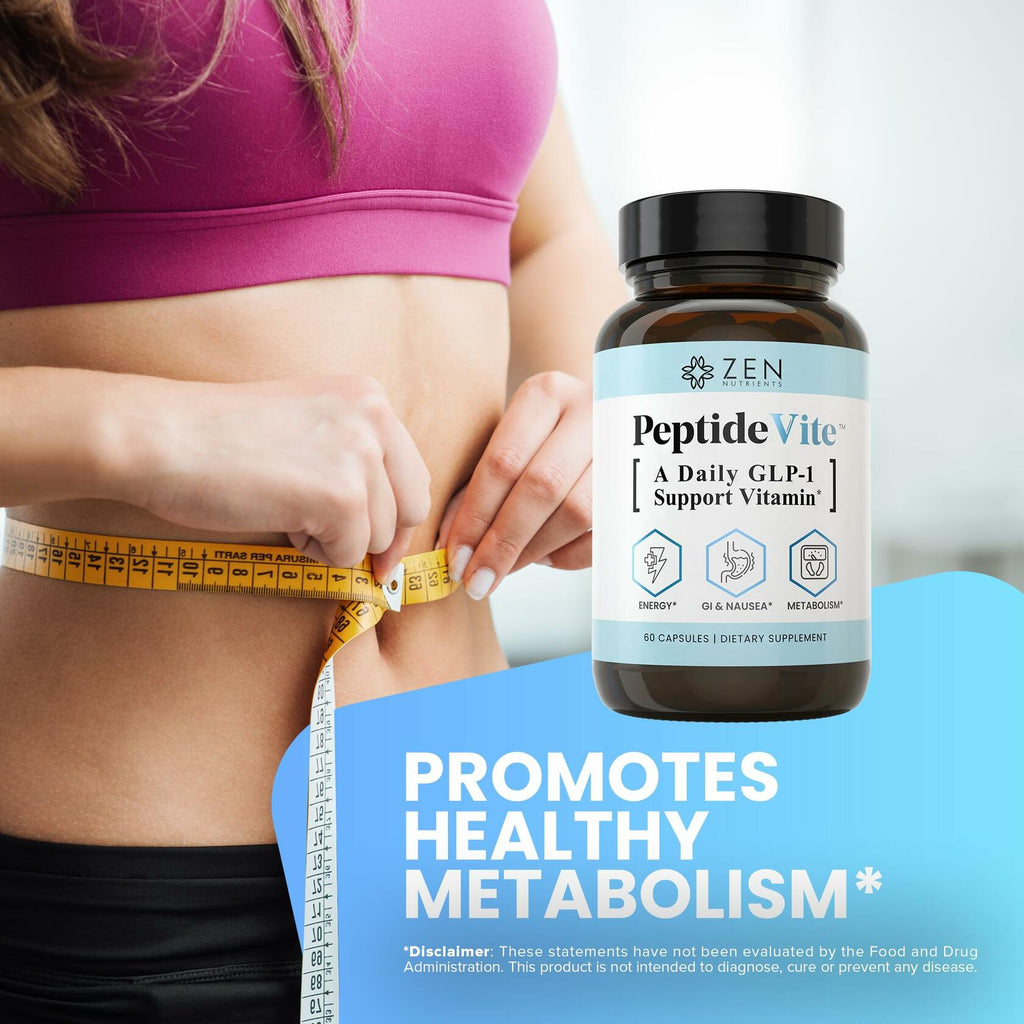PeptideVite Multivitamin Supplement for Metabolic Health and Nausea Support