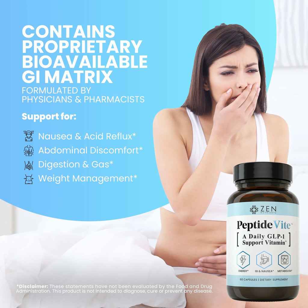 PeptideVite Multivitamin Supplement for Metabolic Health and Nausea Support