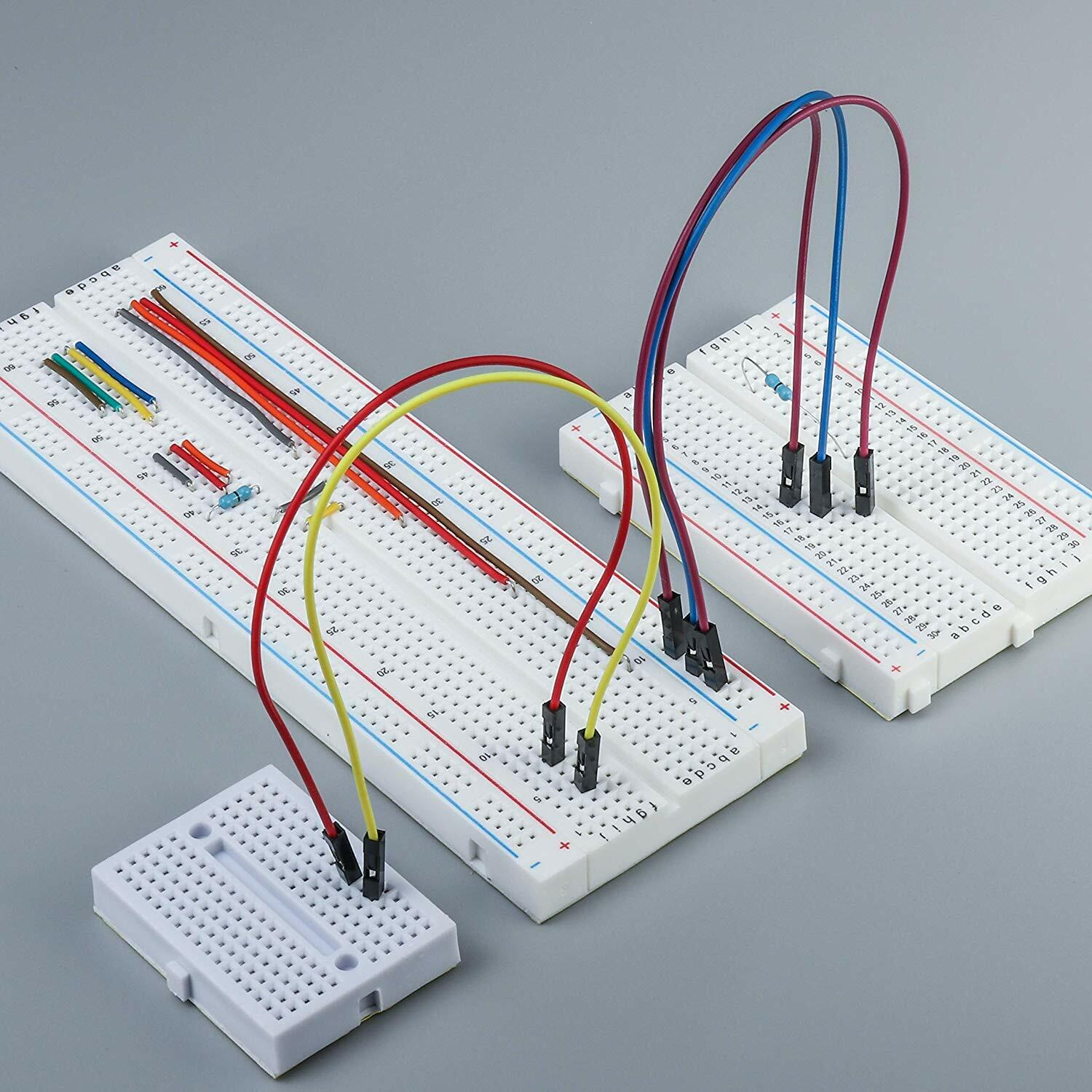 16Pcs Breadboard 400 Tie Point Solderless Prototype PCB Protoboard for Arduino
