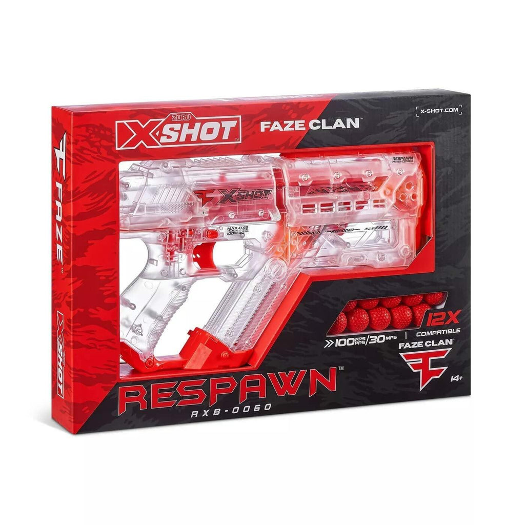 X-Shot Faze Clan Respawn Foam Dart Launchers (3-Pack) with 36 Foam Dart Balls