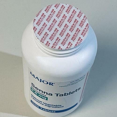 Senna Tablets 8.6 mg Natural Vegetable Laxative Ingredient 1000 Tablets 12/2025