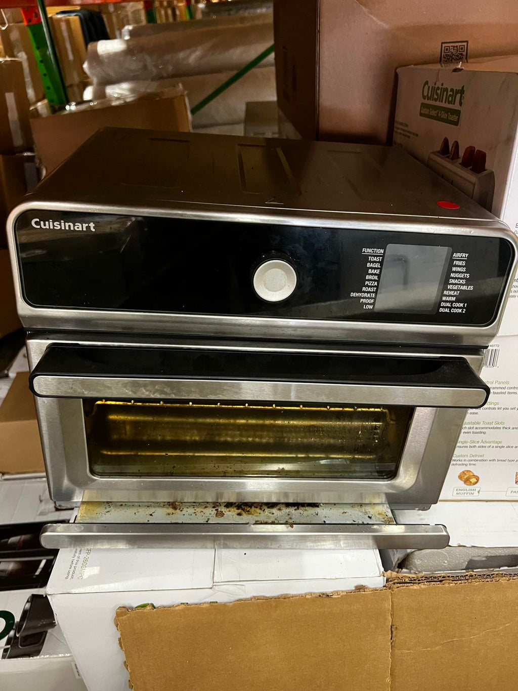 [Salvage] Cuisinart CTOA-130PC3 Digital Model Airfryer Toaster Oven - Silver