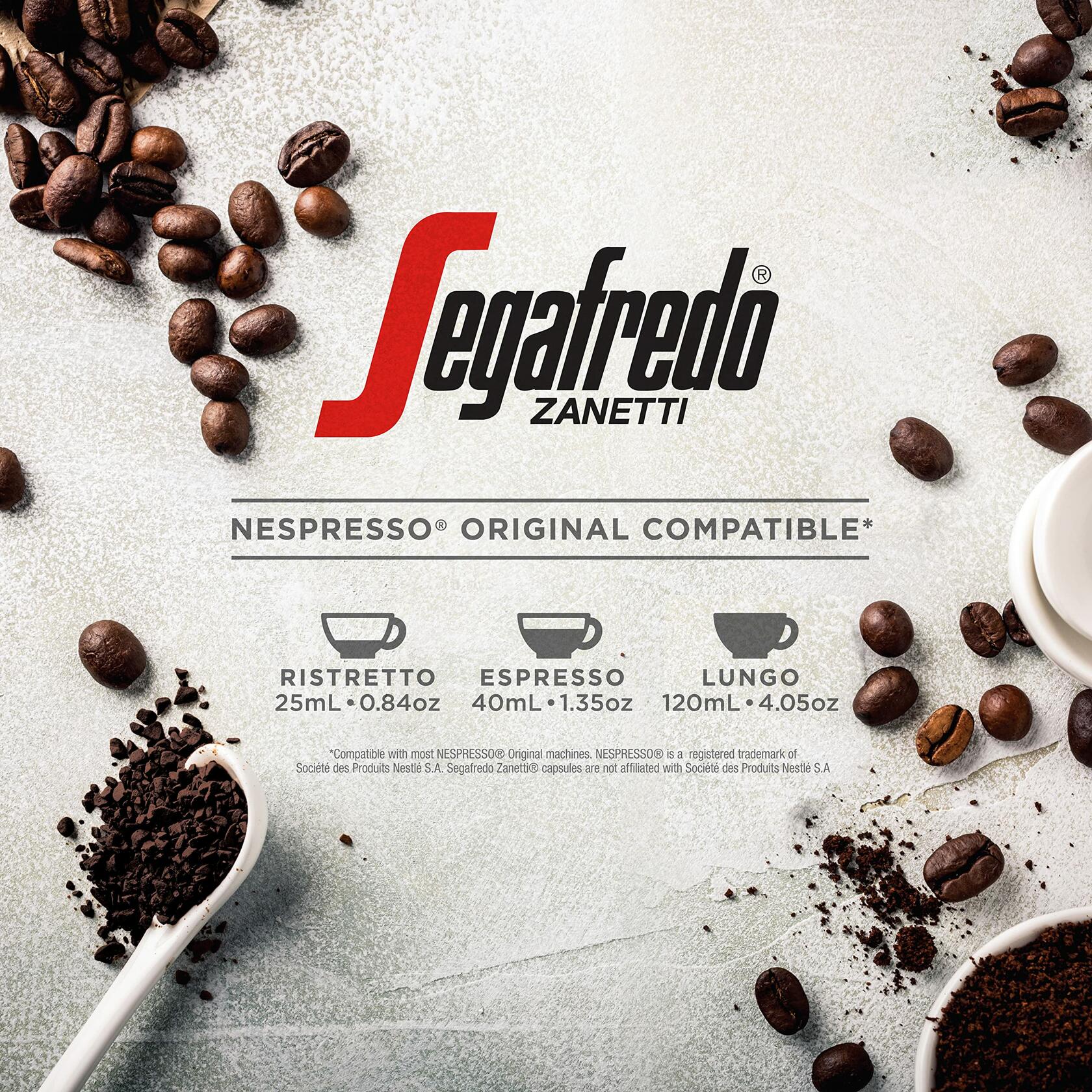 BestBy11/25 Segafredo Encore Espresso 10ct Nespresso Capsules Intensity 10