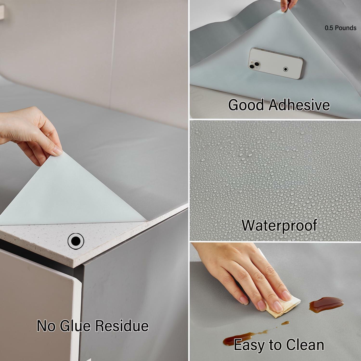 LONGYONG Contact Paper Waterproof Peel & Stick Wallpaper 11.8x394in Removable