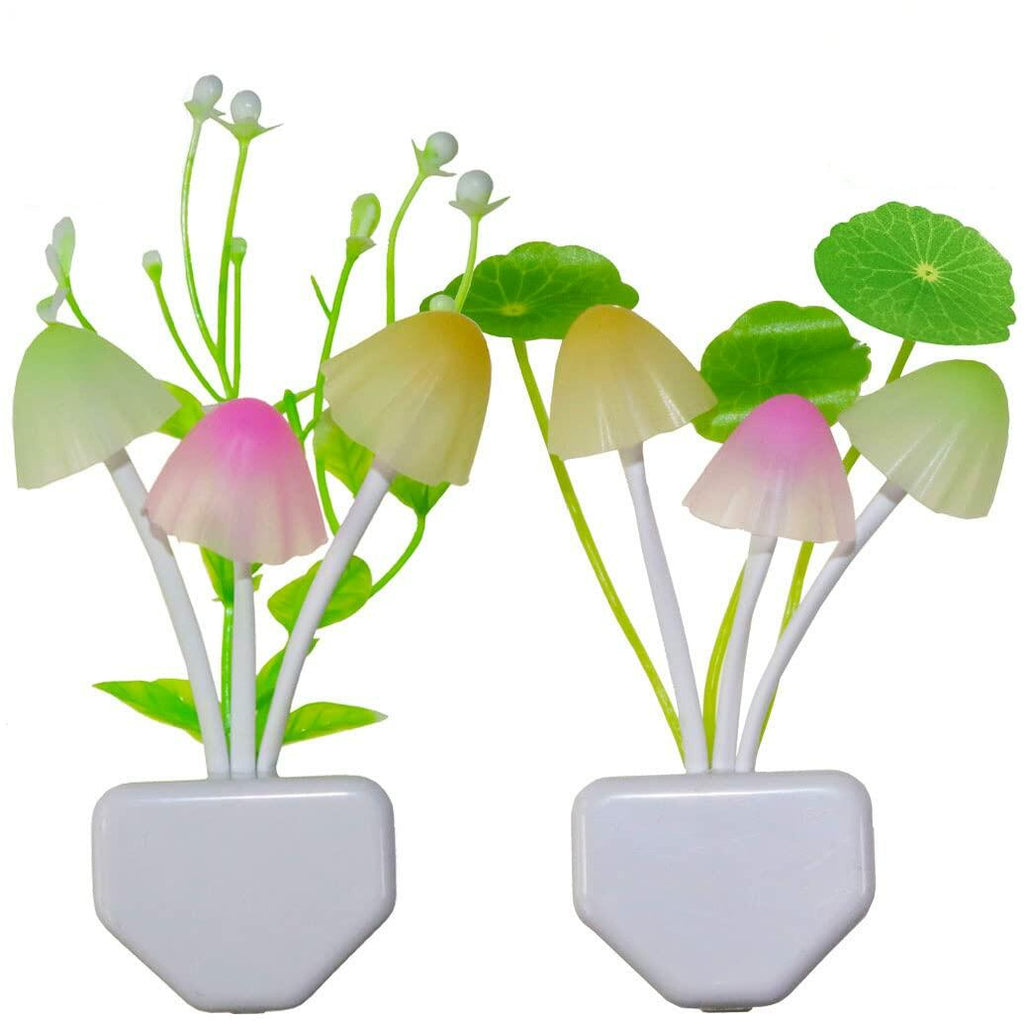 AUSAYE LED Mushroom Night Light Color Change Sensor Plug-in 1 Pack