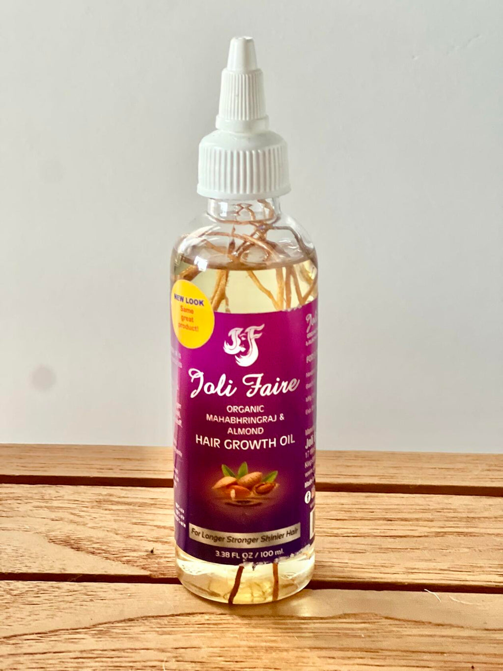 Joli Faire Organic Mahabhringraj Almond Hair Growth Oil 3.38 fl oz New