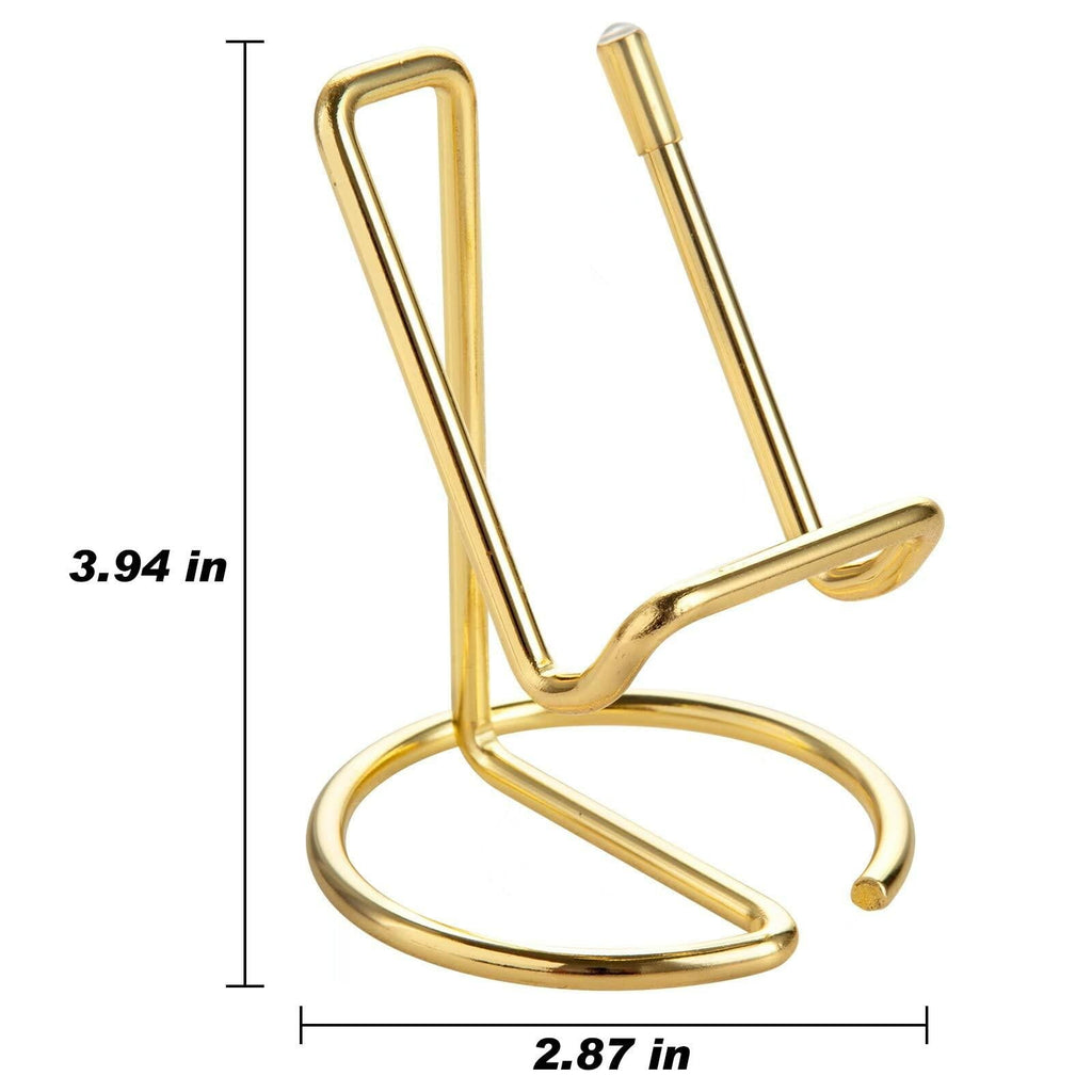 RXU 2-Pack Rose Gold Metal Business Card Holder Desk Display for Men & Women
