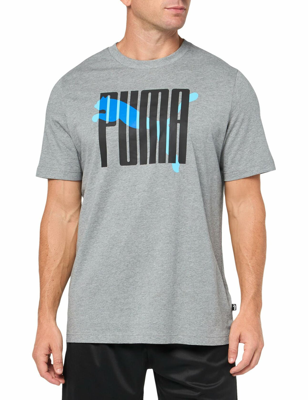 PUMA Men's Interlock T-Shirt Black Casual Tee