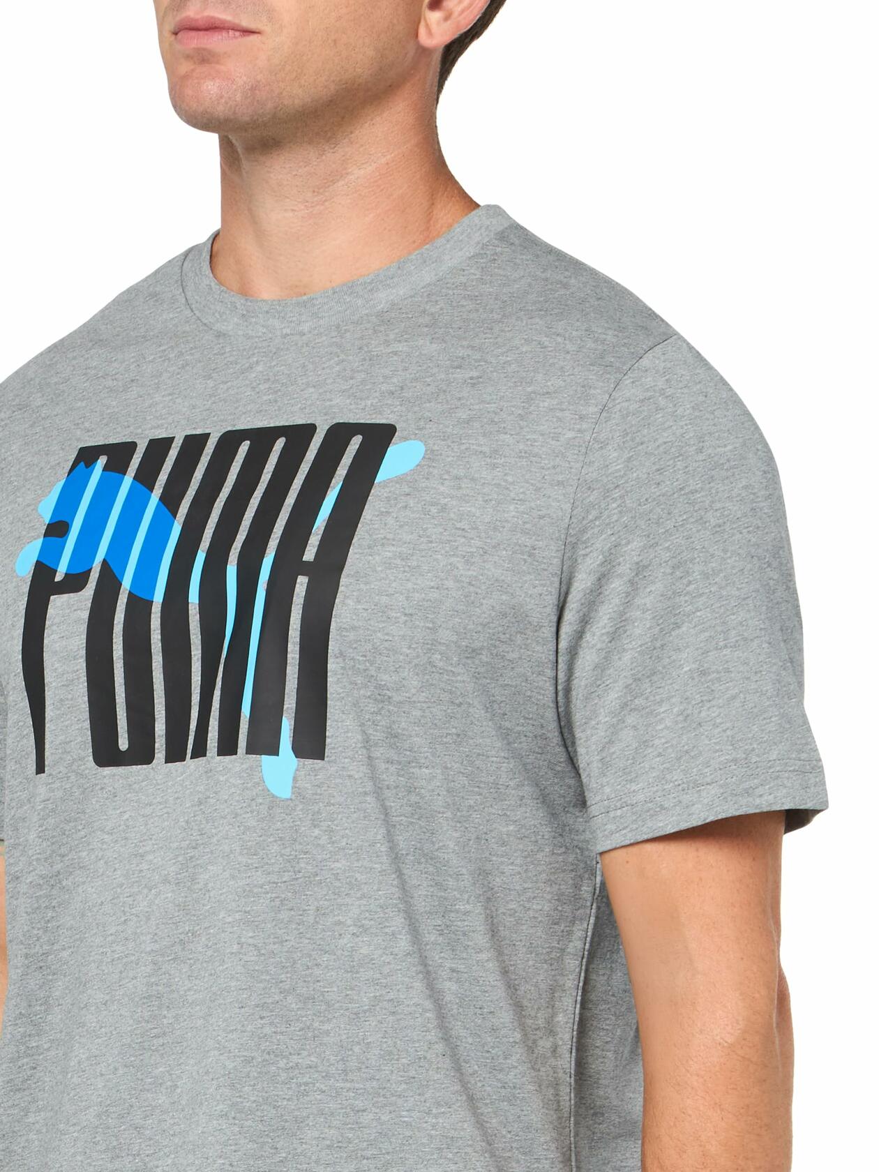 PUMA Men's Interlock T-Shirt Black Casual Tee