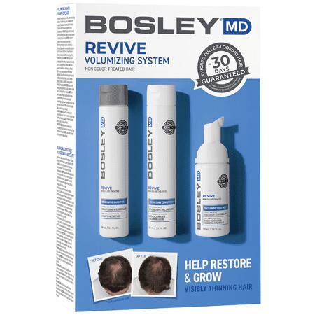 BosleyMD Revive Kit 3-Step Thinning Hair Care Non Color-Treated 3 Pcs New