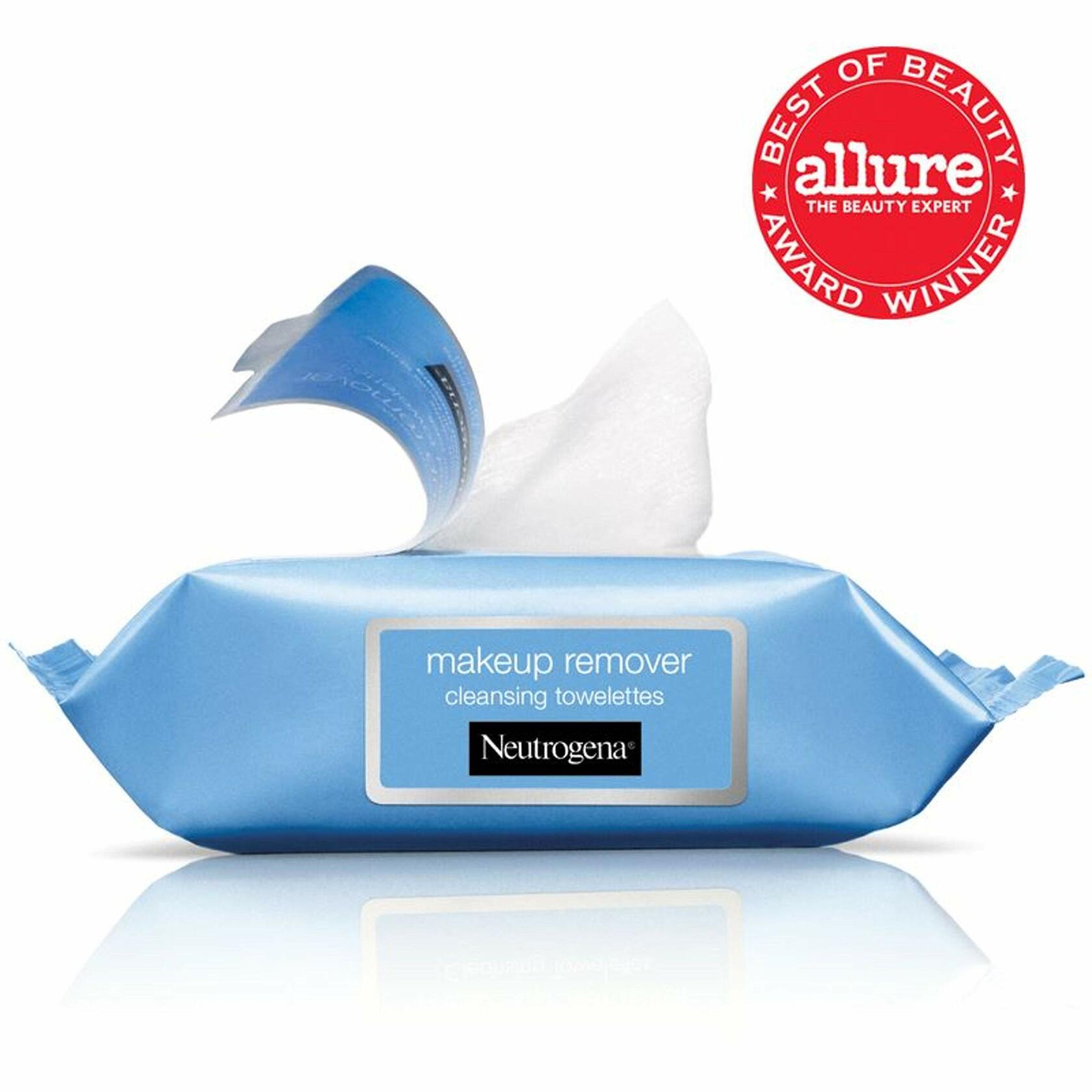 Neutrogena Makeup Remover Wipes Alcohol-Free Twin Pack 2x25 Count Facial