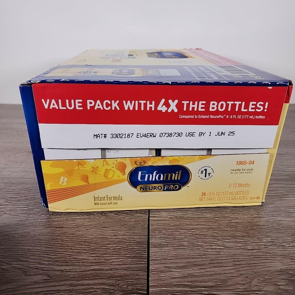 Enfamil NeuroPro Ready to Feed Baby Formula, 6 fl oz, 24 Count - Exp. 6/25