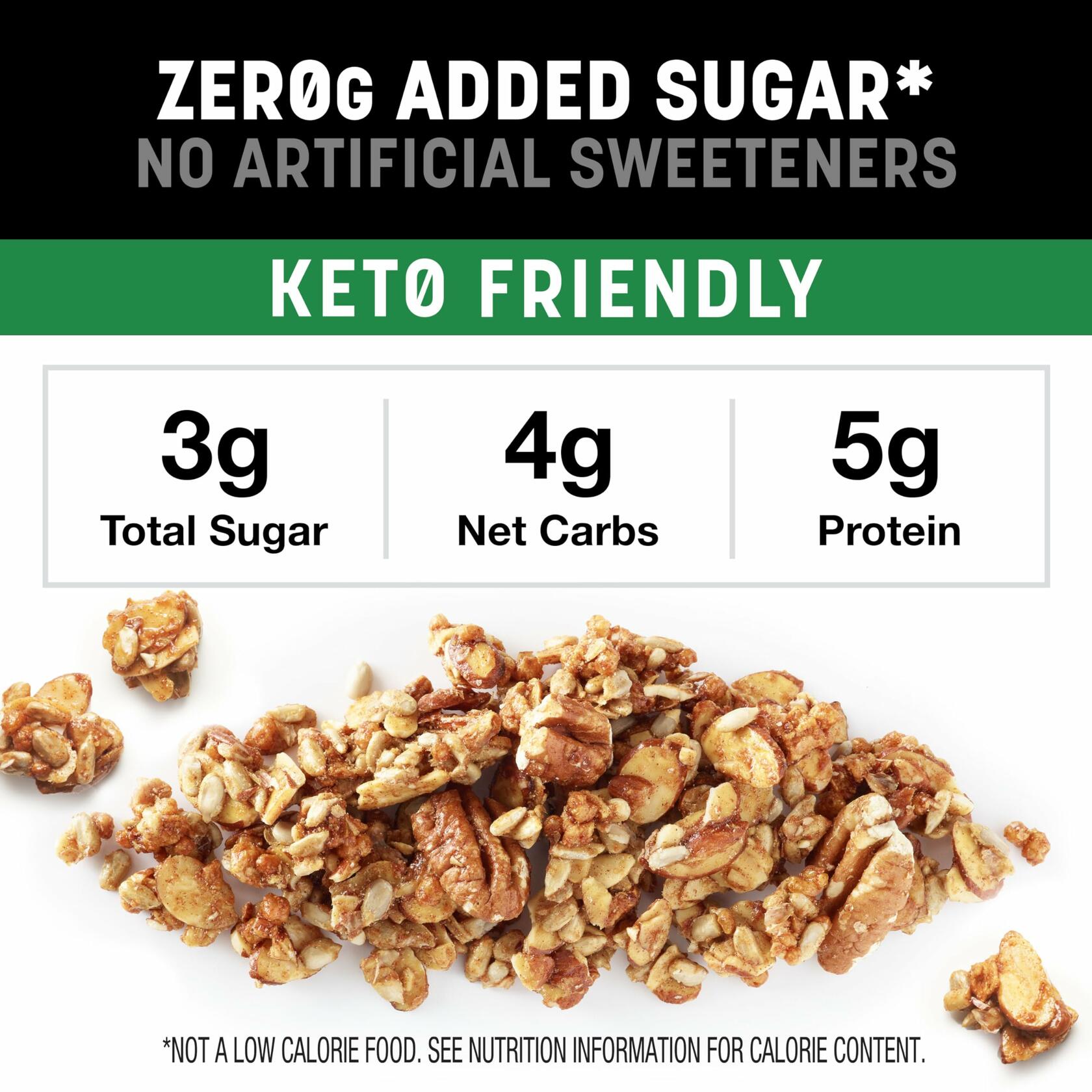 BestBy04/25 KIND Keto Granola Apple Cinnamon Nut GF Zero Added Sugar 1 Count