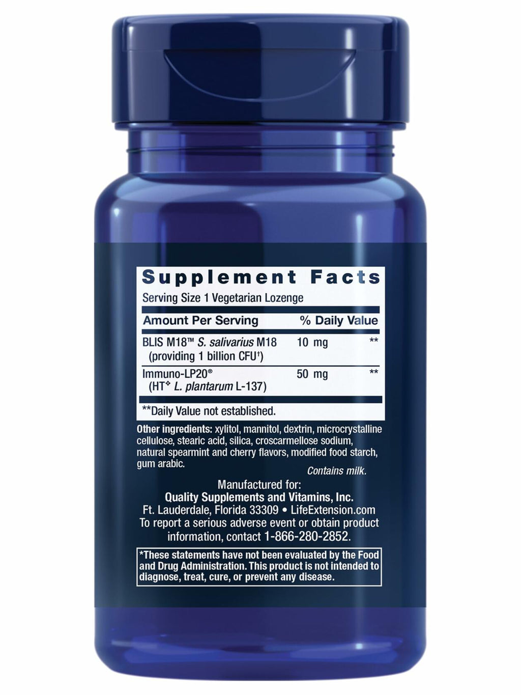 BestBy02/25 Life Extension FLORASSIST Oral Hygiene Probiotic 30 Lozenges