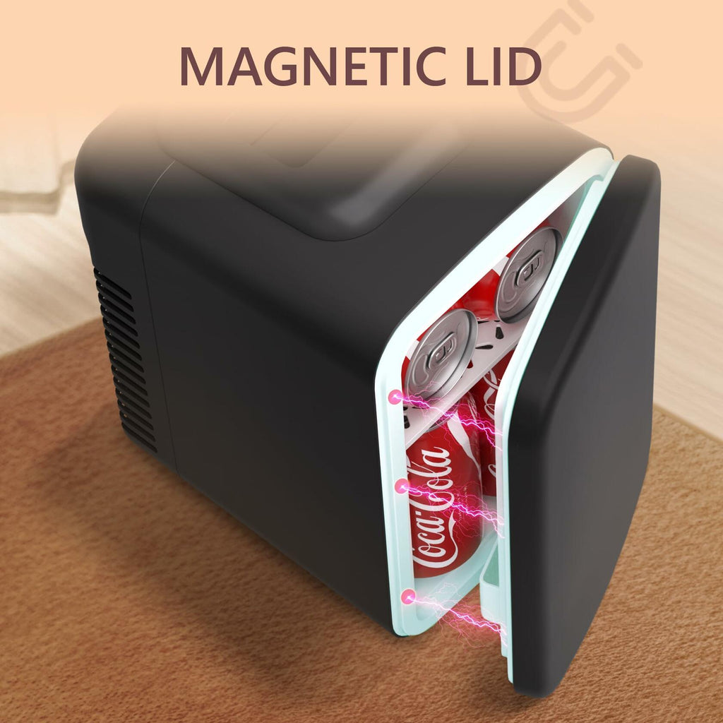 [Like New] EUHOMY 4L Mini Fridge Portable Cooler Warmer Black Cosmetics Drinks