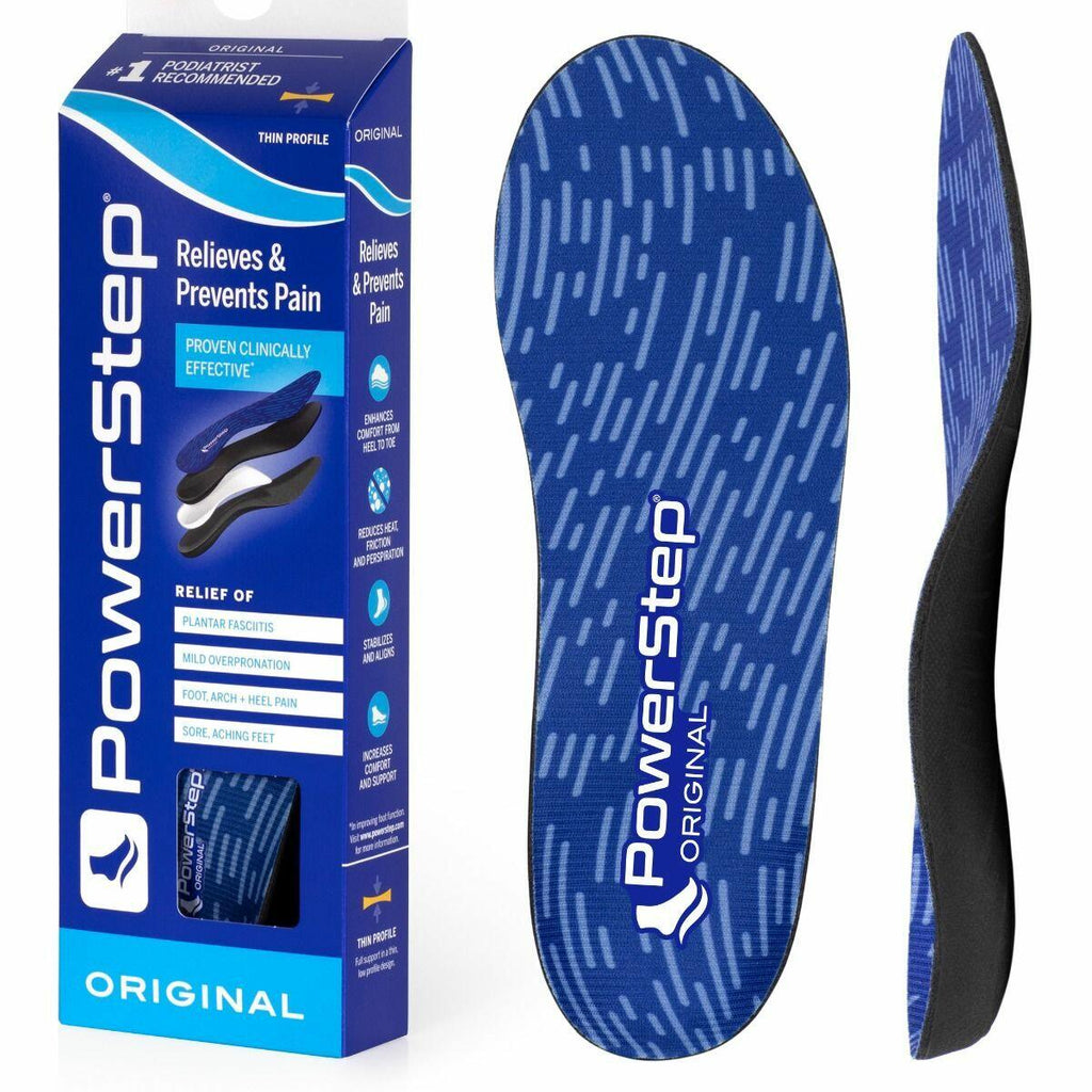 PowerStep Original Full Length Orthotic Insoles Arch Support M3-3.5-W5-5.5