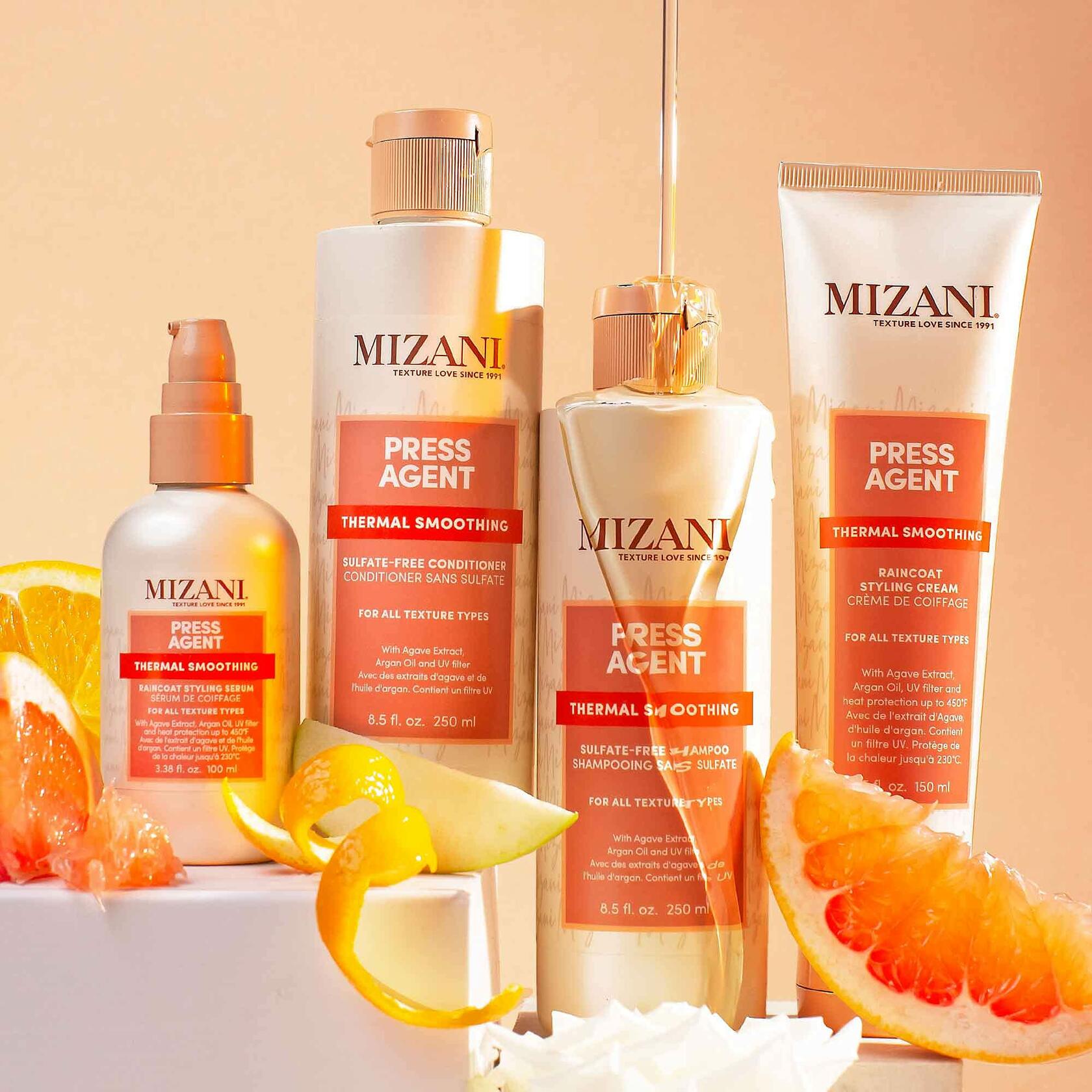 MIZANI Press Agent Thermal Smoothing Sulfate-Free Conditioner 33.8oz Pink