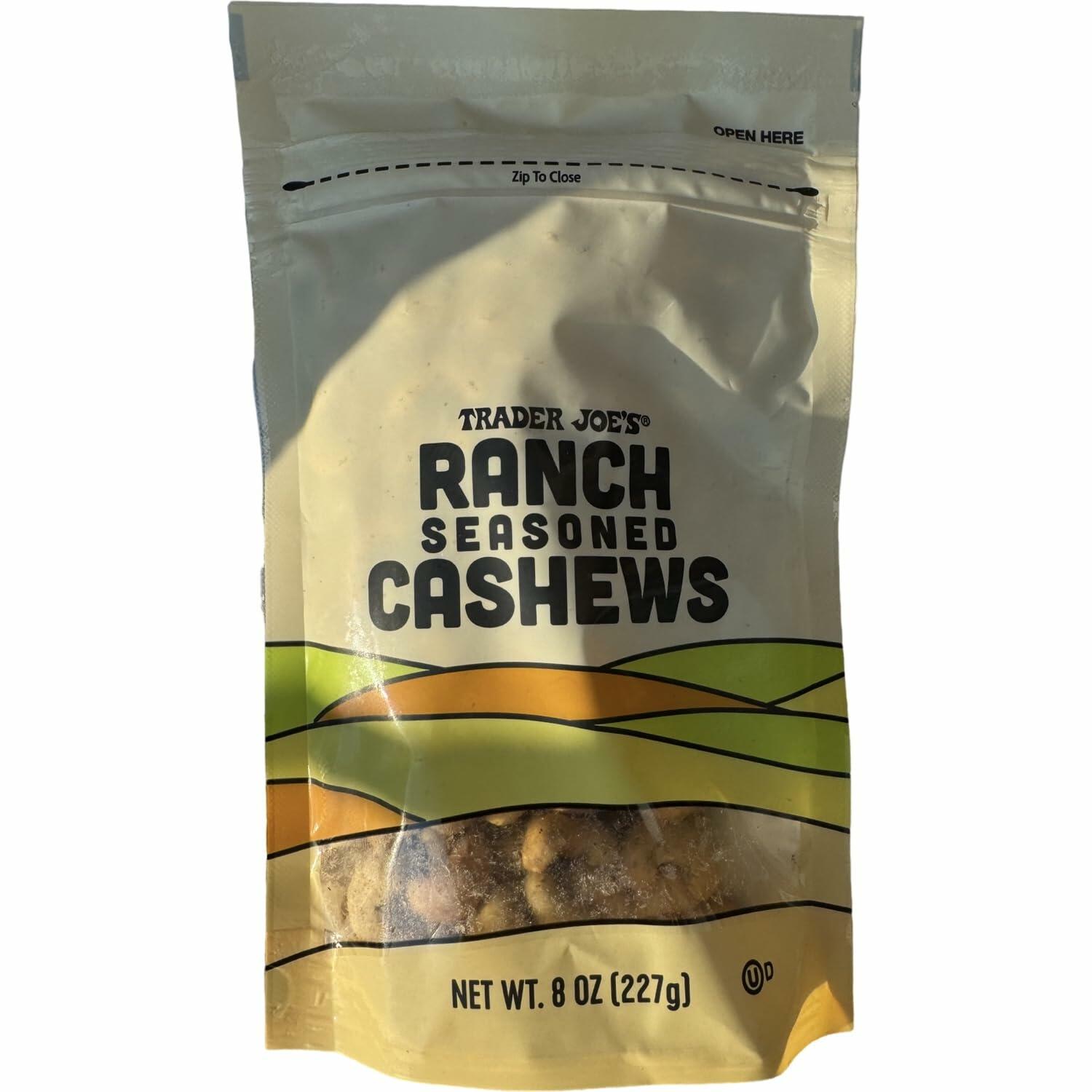 BestBy06/25 Trader Joe's Ranch Seasoned Cashews 8 oz - Savory Snack