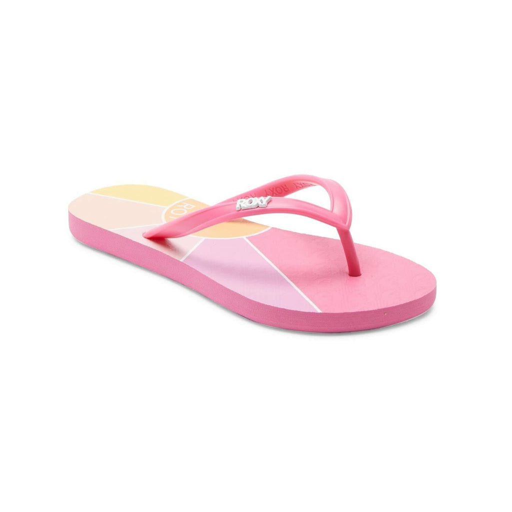 Roxy Girls RG Viva Sandal Flip-Flop Pink Overflow Size 5 Big Kid New