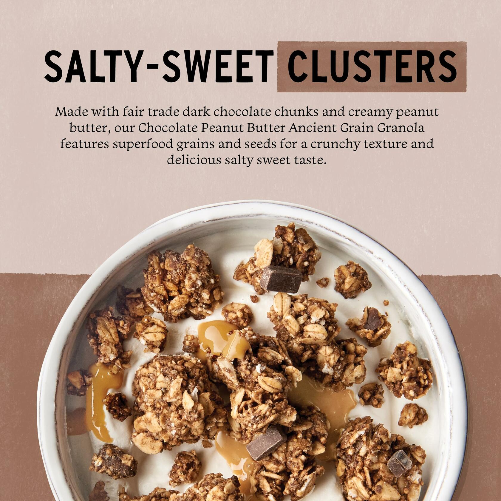 BestBy02/25 Purely Elizabeth Chocolate Peanut Butter Granola Gluten-Free Non-GMO