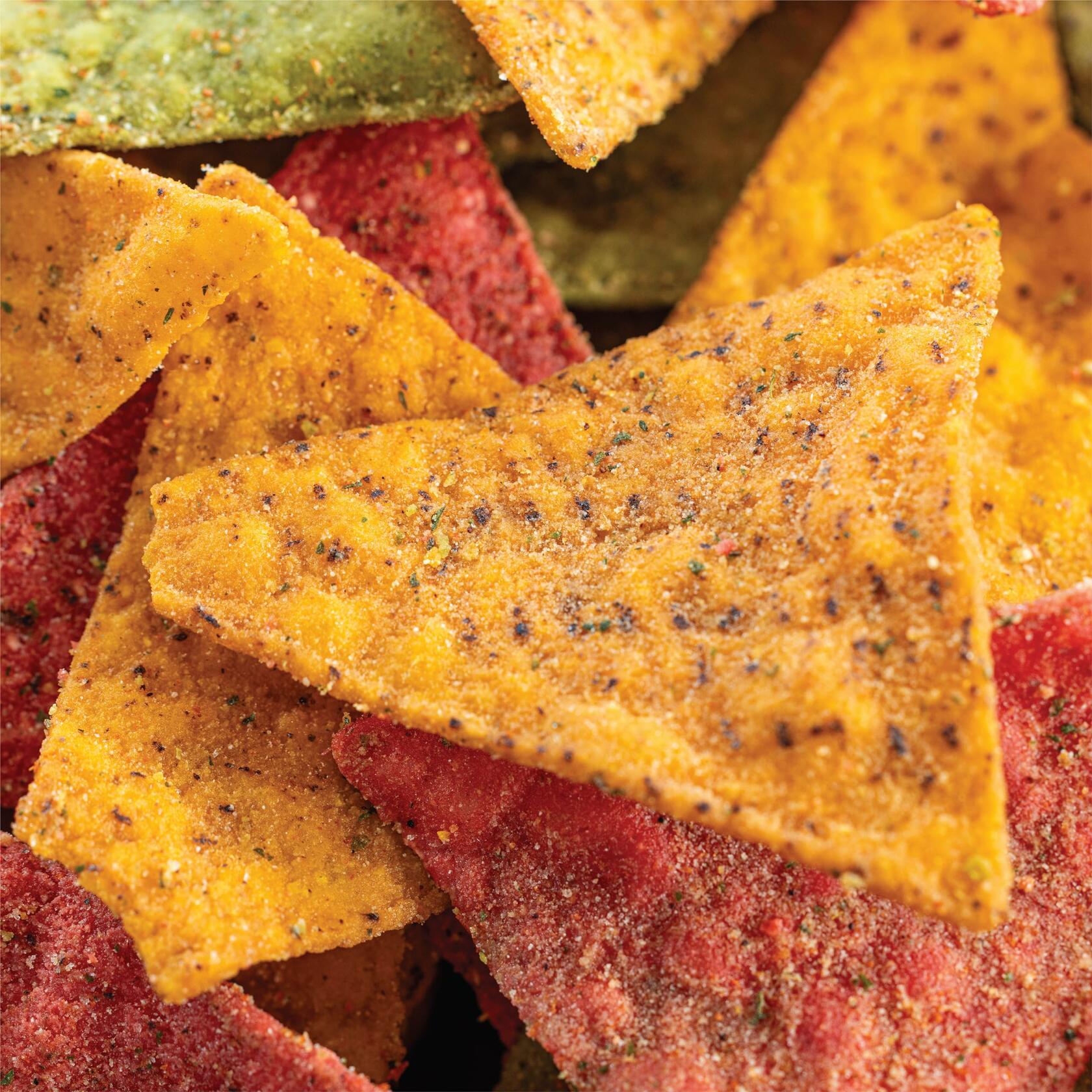 BestBy12/25 Sensible Portions Veggie Flavor Burst Tortilla Chips Nacho 6oz