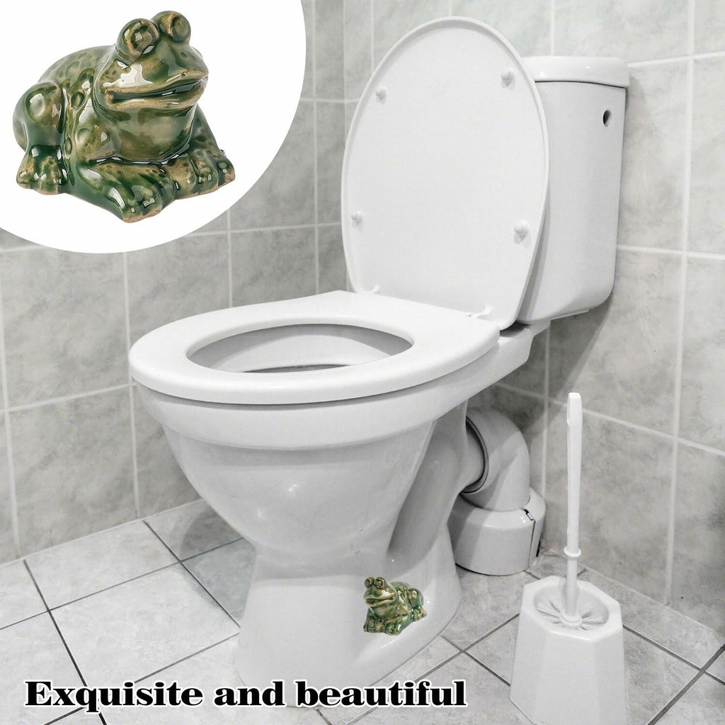Kanroadi Frog Toilet Bolt Cover Green Resin 1 Piece Standard Size Bathroom