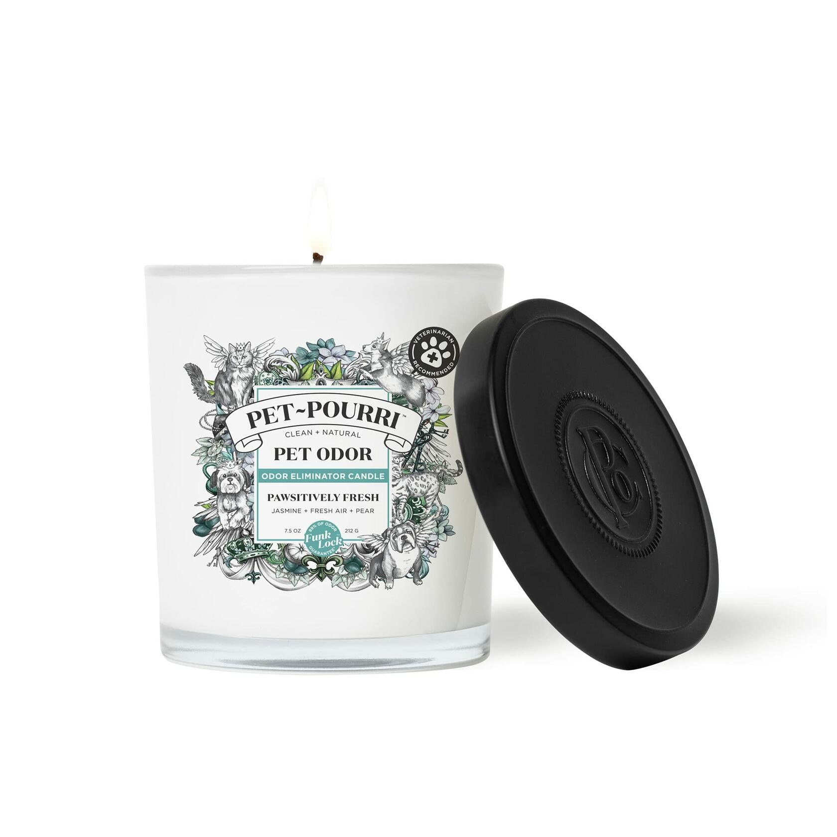 Pet-Pourri Pawsitively Fresh Pet Deodorizer Candle 7.5oz Vet Approved