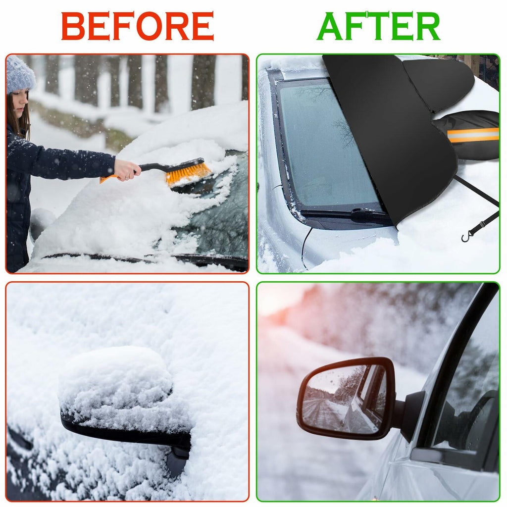 2024 Upgrade Car Windshield Cover 600D Oxford Fabric Heavy Duty Snow Protector