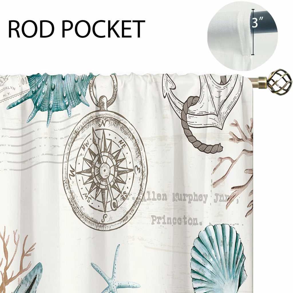 oolygoo Green Leaf Floral Kitchen Curtains Botanical Window Treatment 27.5x39in