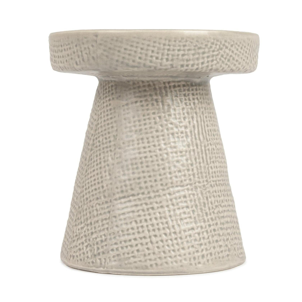 Main + Mesa Stoneware Pillar & Taper Candle Holders Set of 2 Black