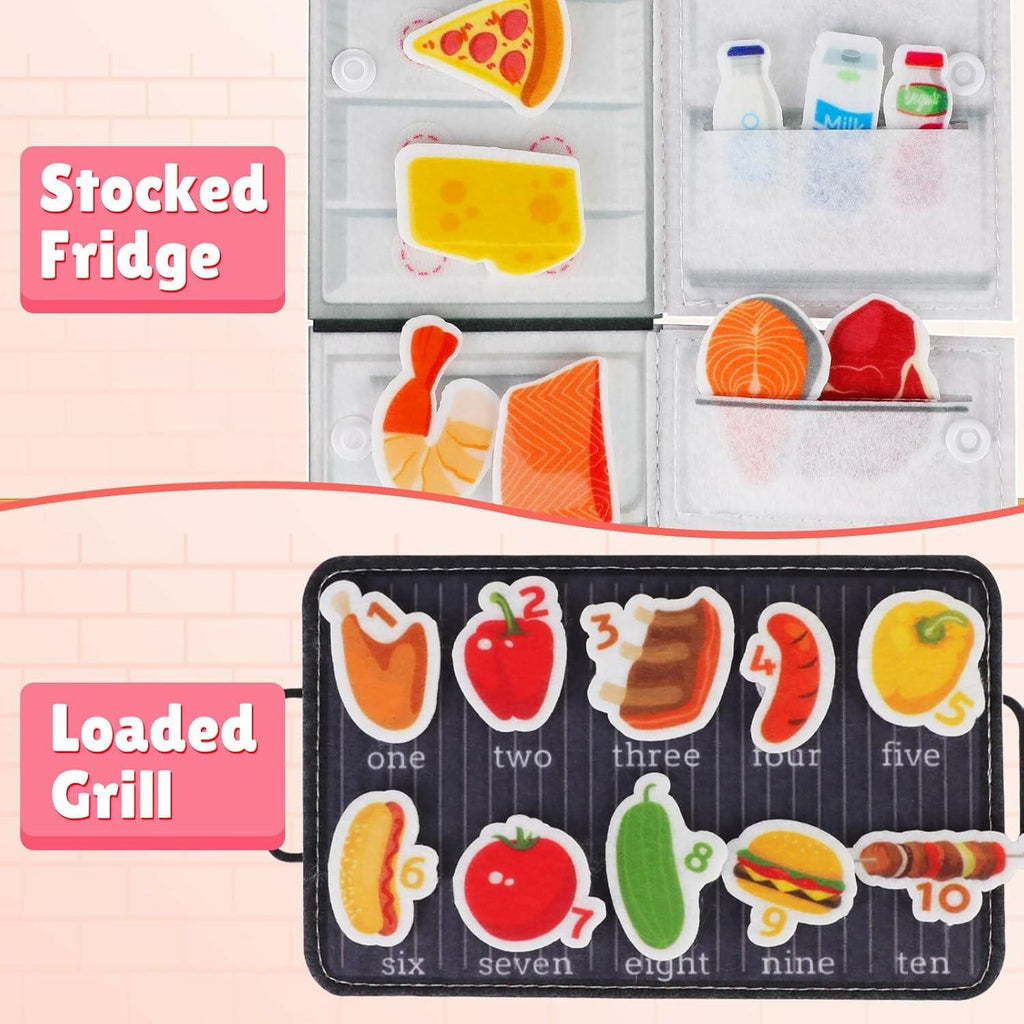 Quanquer Cook Busy Book with Talking Flash Cards 224 Sight Words Toddler Toy