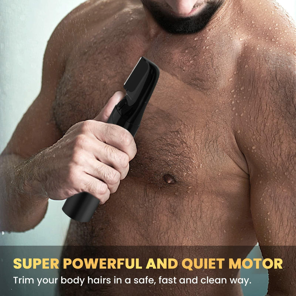 Body Trimmer for Men Electric Groomer with 2 Quick Change Trimmer Heads