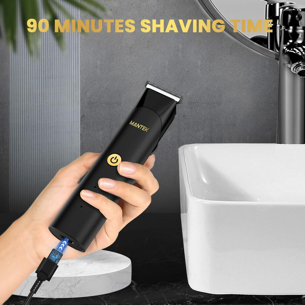 Body Trimmer for Men Electric Groomer with 2 Quick Change Trimmer Heads