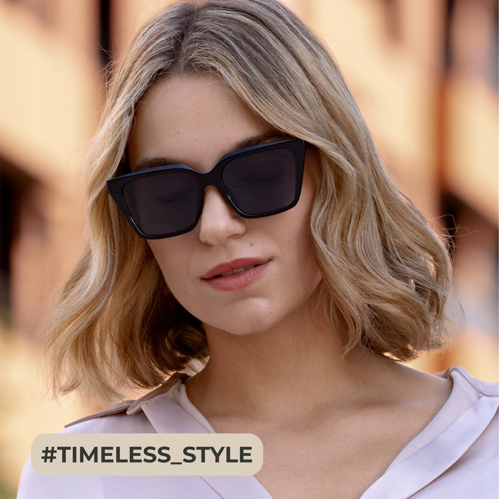 miyya Cat Eye Polarized Sunglasses Women UV Protection Black