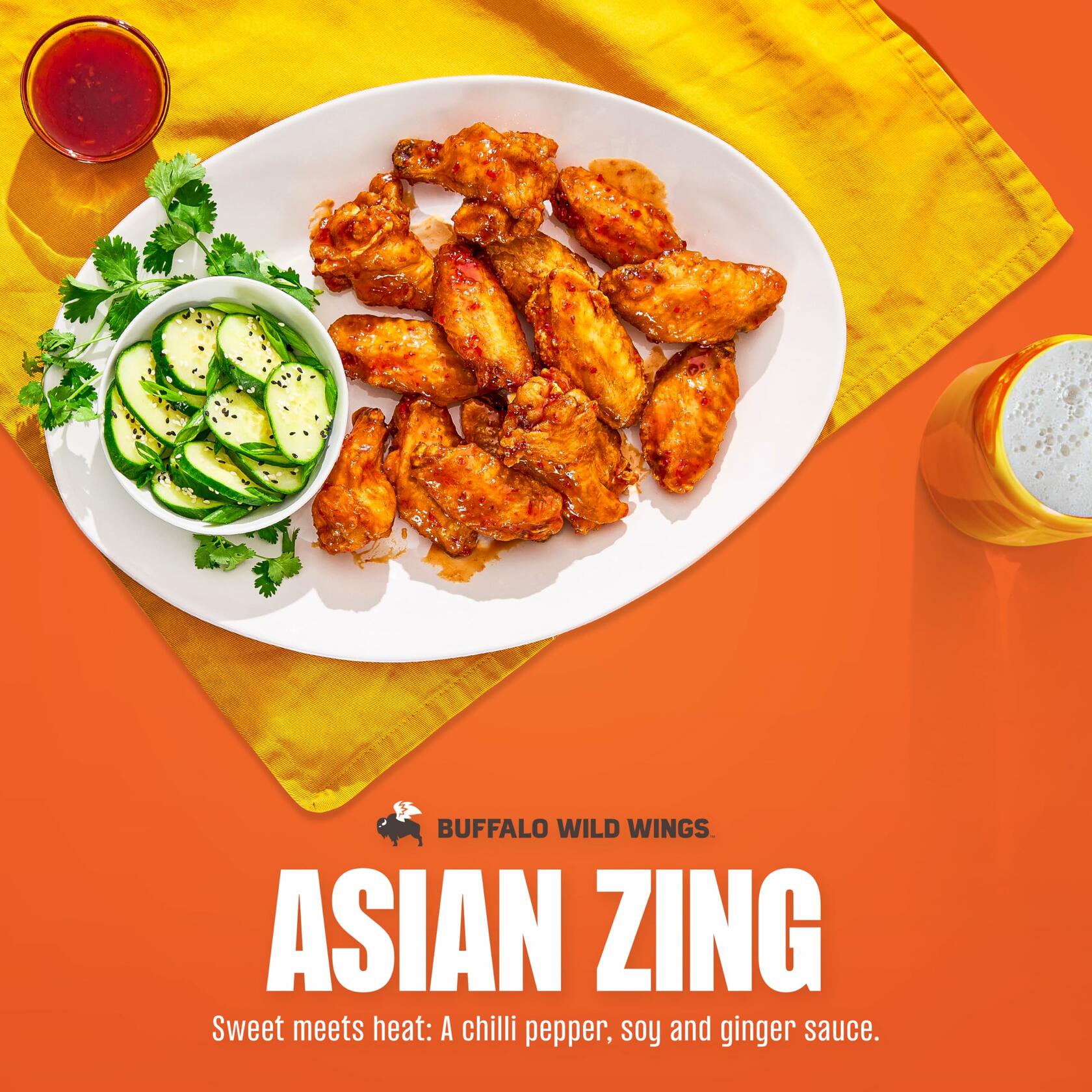 BestBy06/25 Buffalo Wild Wings Asian Zing Sauce 12 fl oz Perfect Dipping