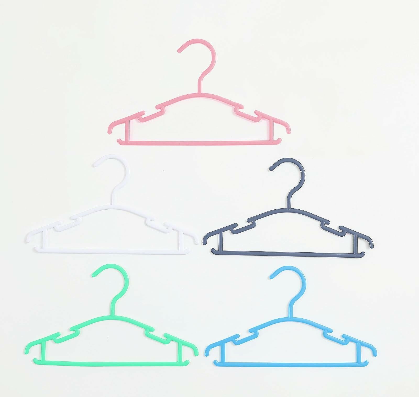 30 Pack Pink Baby Nursery Closet Hangers Non-Slip Infant Pant Hangers