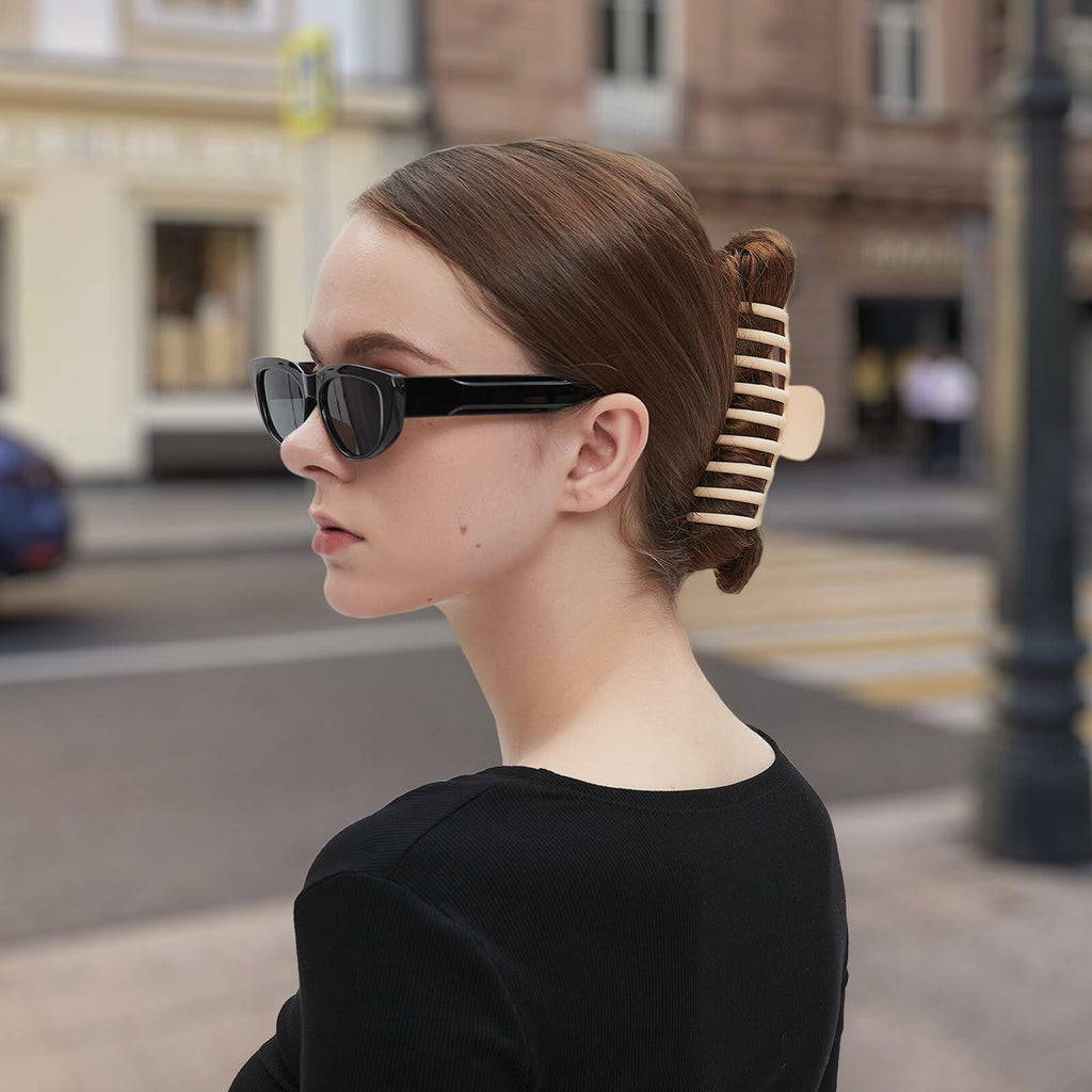 Hair Accessories Matte Non-Slip Large Claw Hair Clips for Thick Hair 4 Pack