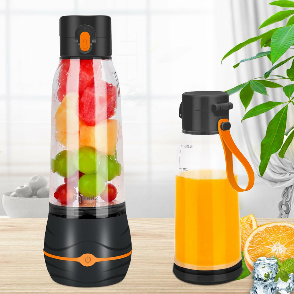 Portable Blender USB Mini 6 Blades 17Oz To Go Travel Black