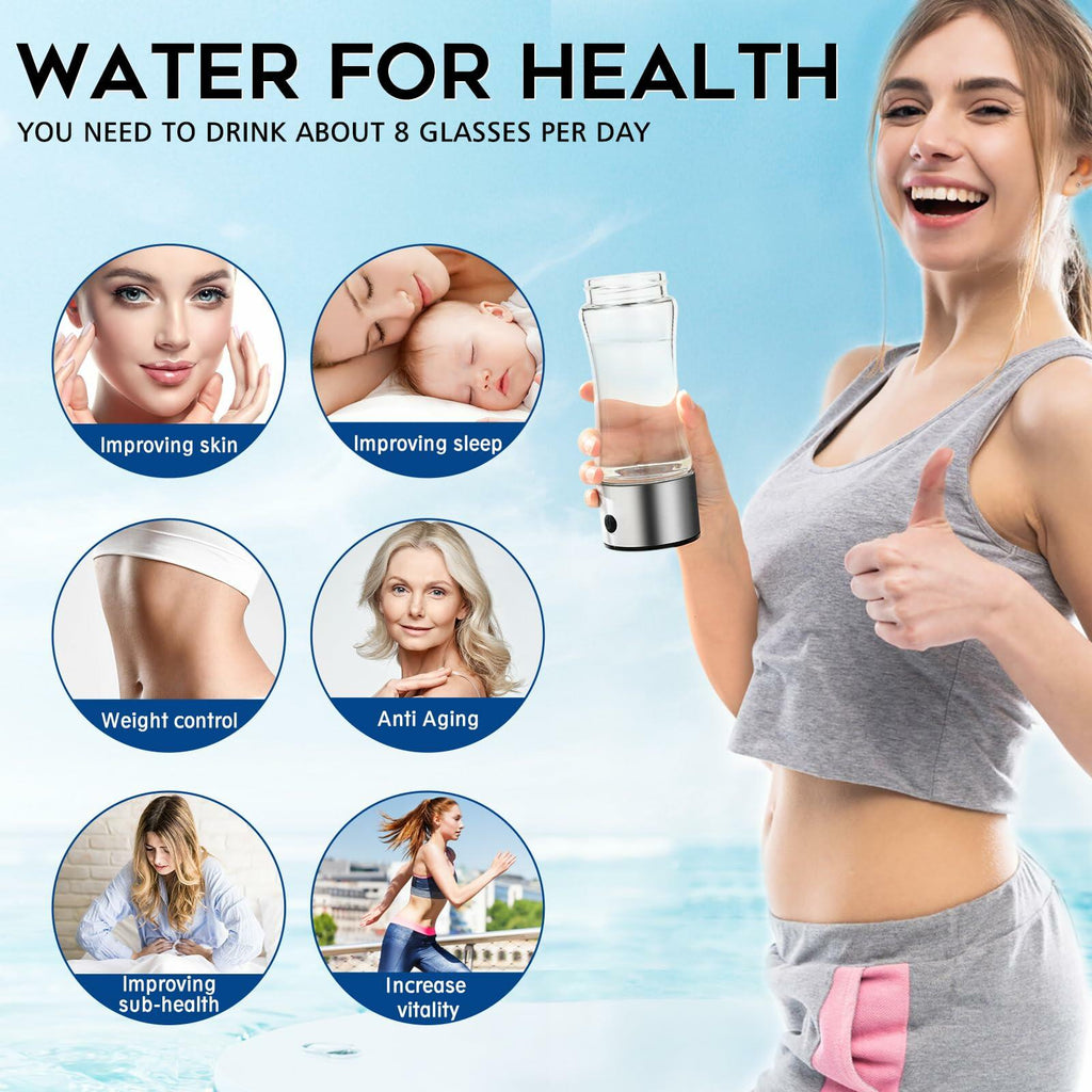 [Good] Hydrogen Water Bottle Generator Rechargeable SPE PEM Tech 2024 Model