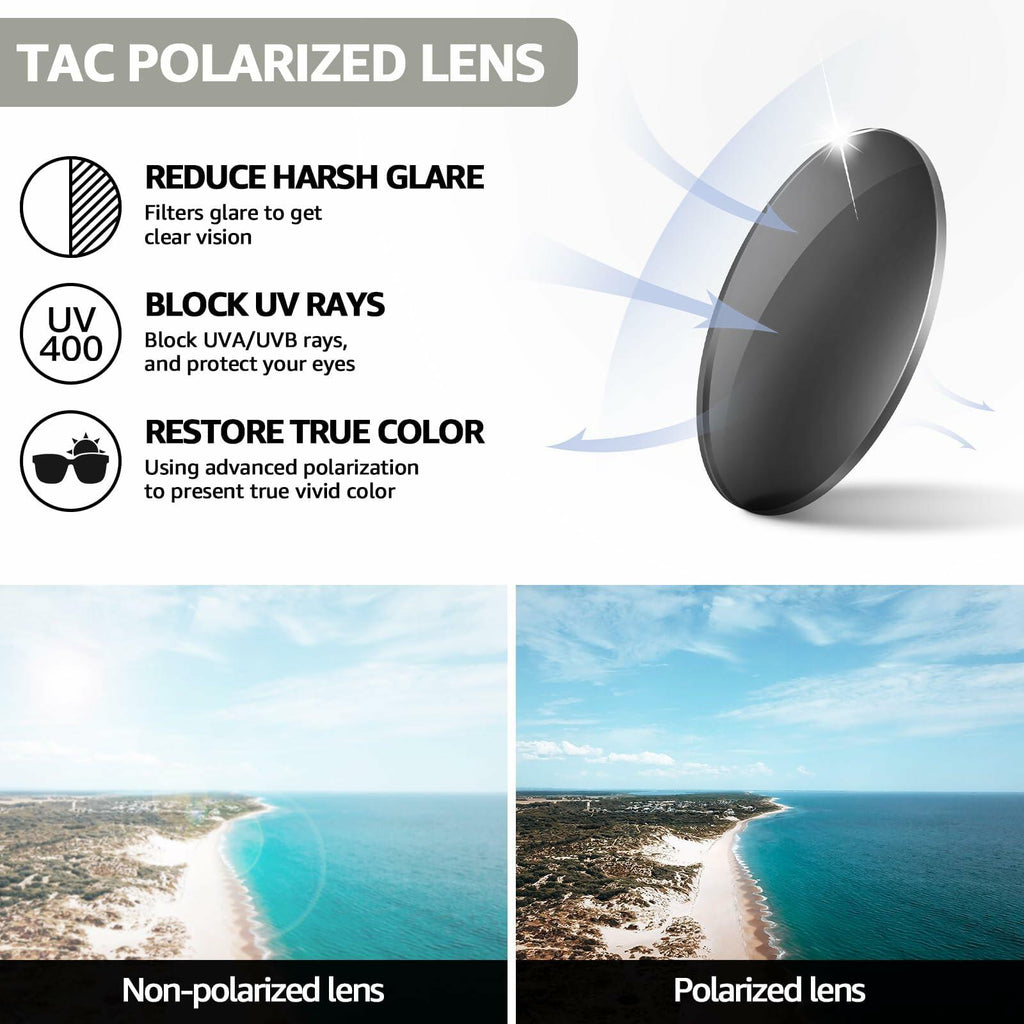 TJUTR Polarized Women's Wrap Around Butterfly Sunglasses UV400 Protection