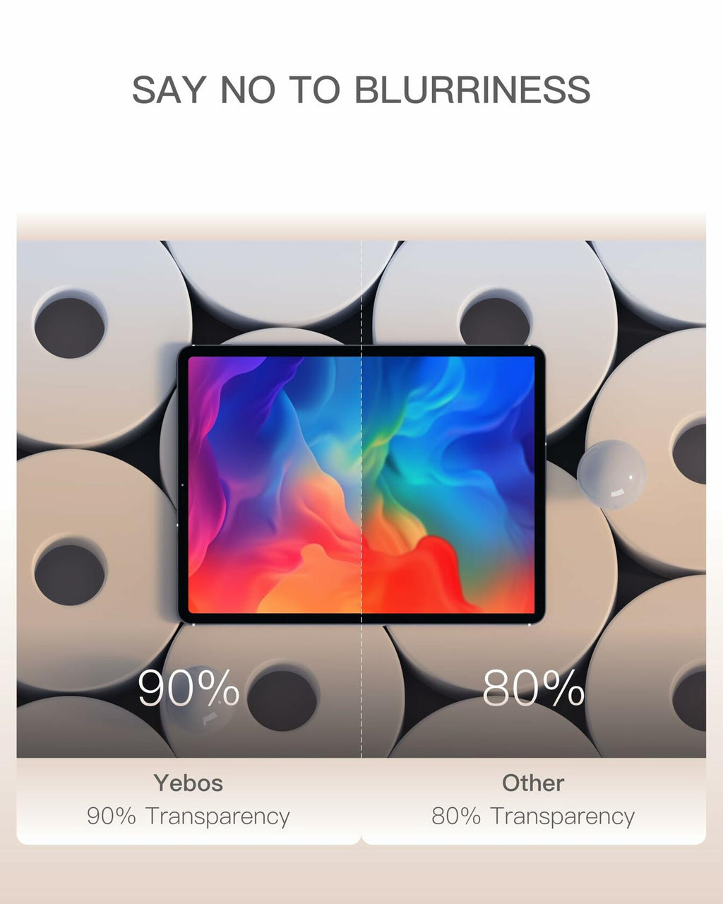 YEBOS Magnetic Paper-Feel Screen Protector for iPad Pro 13 2024 Black