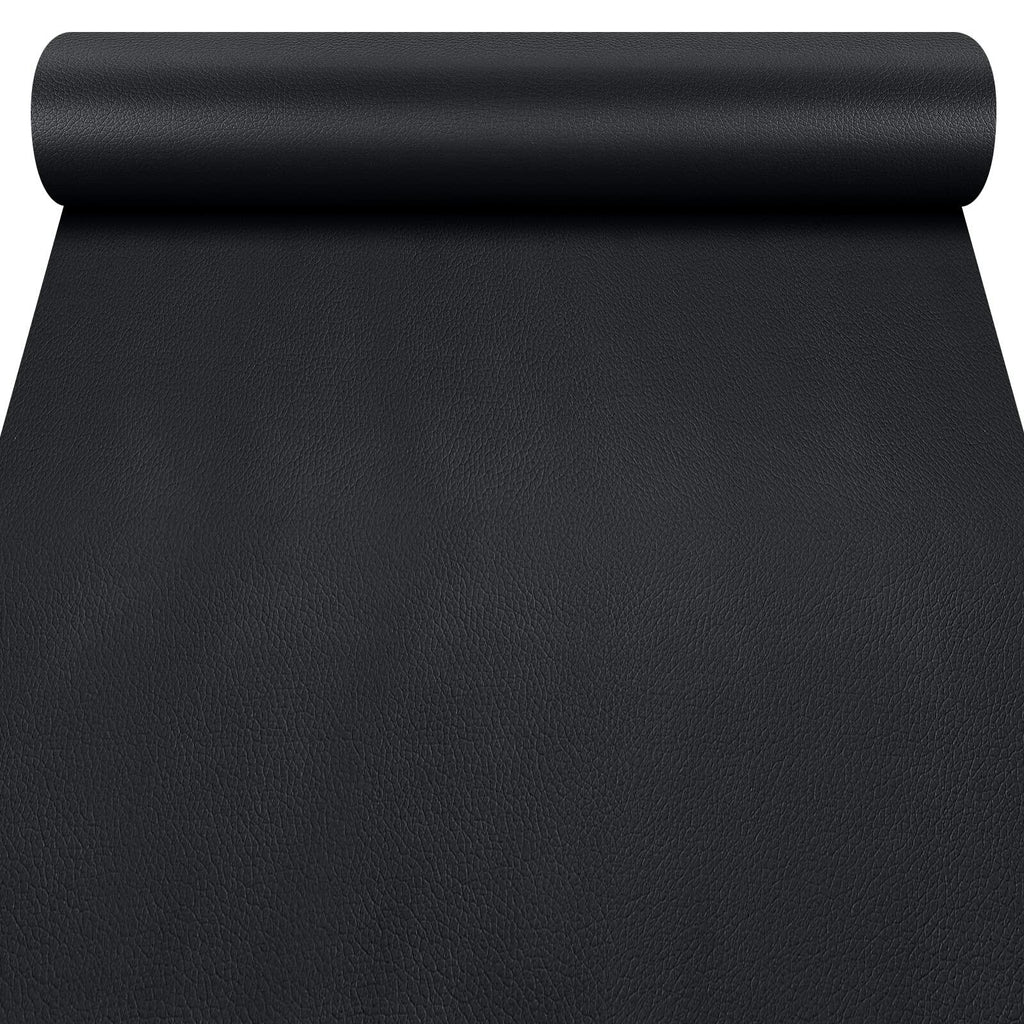 Cahomo Leather Repair Patch 15.7x63in Roll Self-Adhesive Black