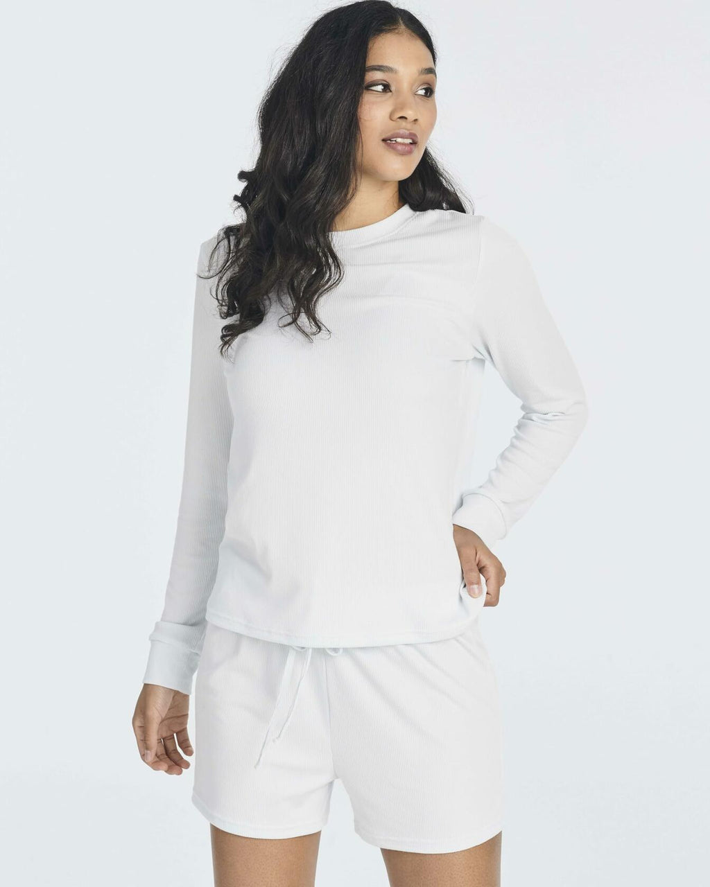 Plus Size 2 Pack Two Piece Lounge Pajamas Set Women Casual Knit 2X