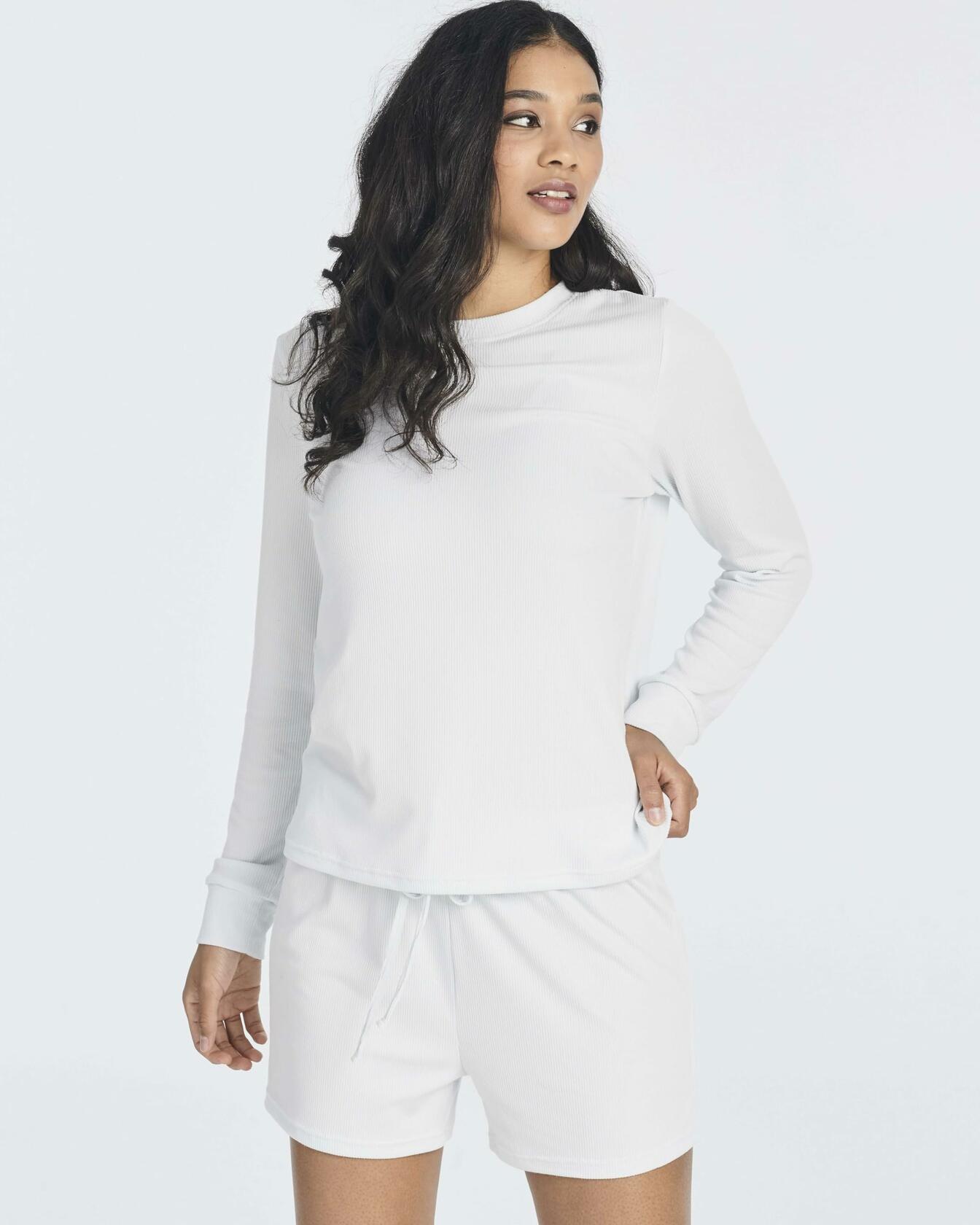 Plus Size 2 Pack Two Piece Lounge Pajamas Set Women Casual Knit 2X
