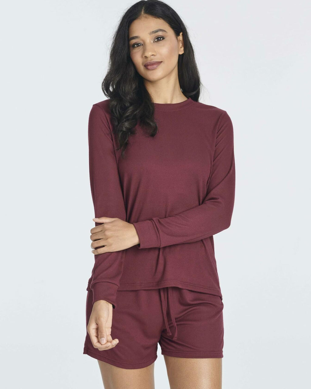 Plus Size 2 Pack Two Piece Lounge Pajamas Set Women Casual Knit 2X
