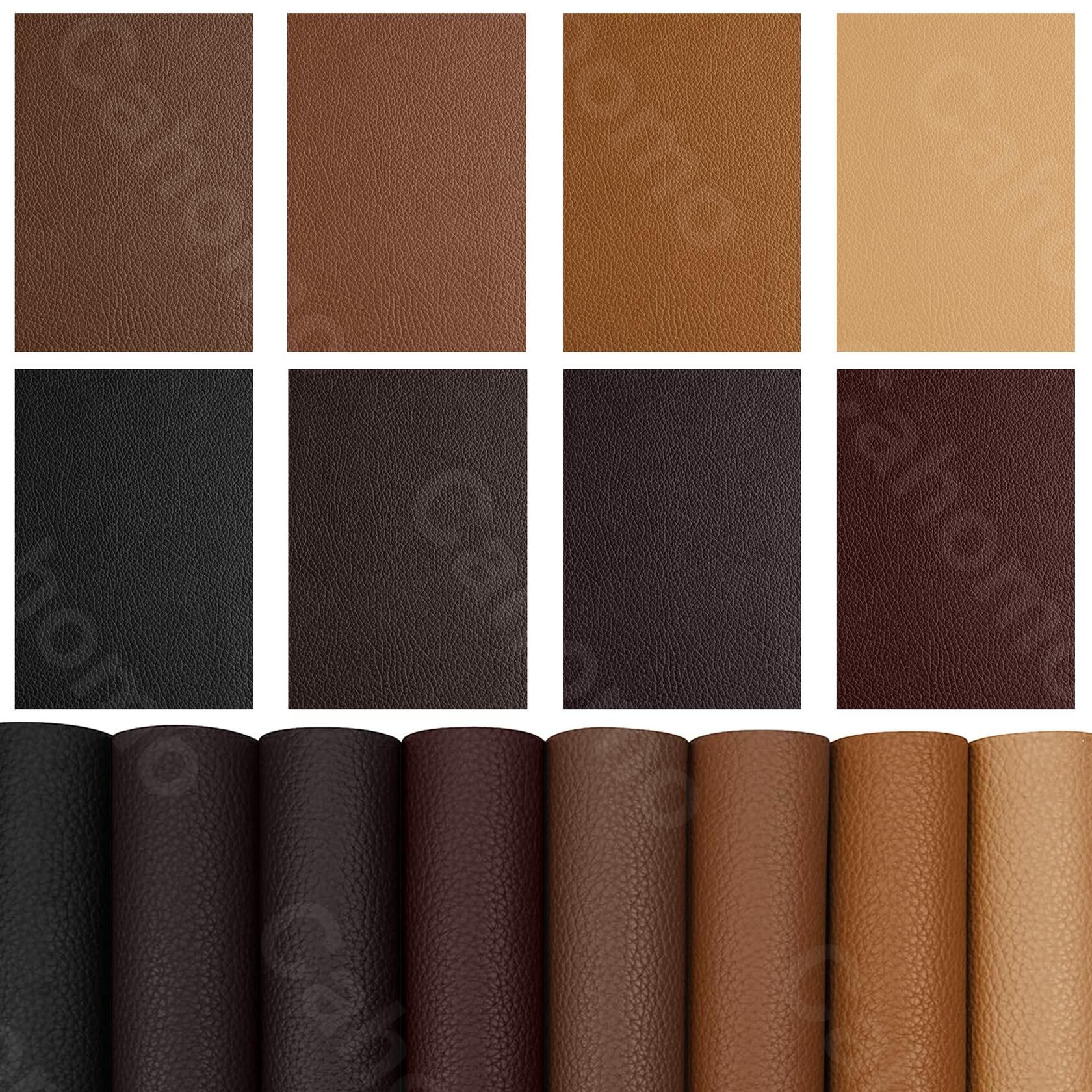 Cahomo Leather Repair Patch 15.7x63in Roll Self-Adhesive Black