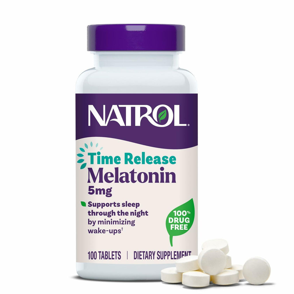 BestBy04/27 Natrol Melatonin 5mg Time Release Sleep Aid 100 Tablets