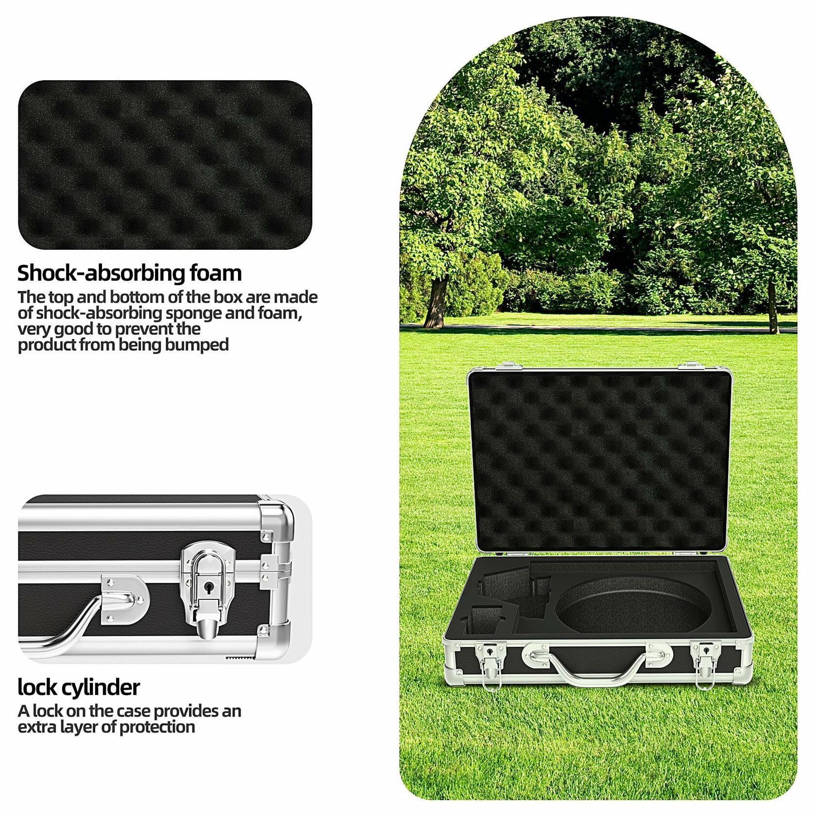 senhilear Starlink Mini Hard Case Aluminum Durable Foam Protection