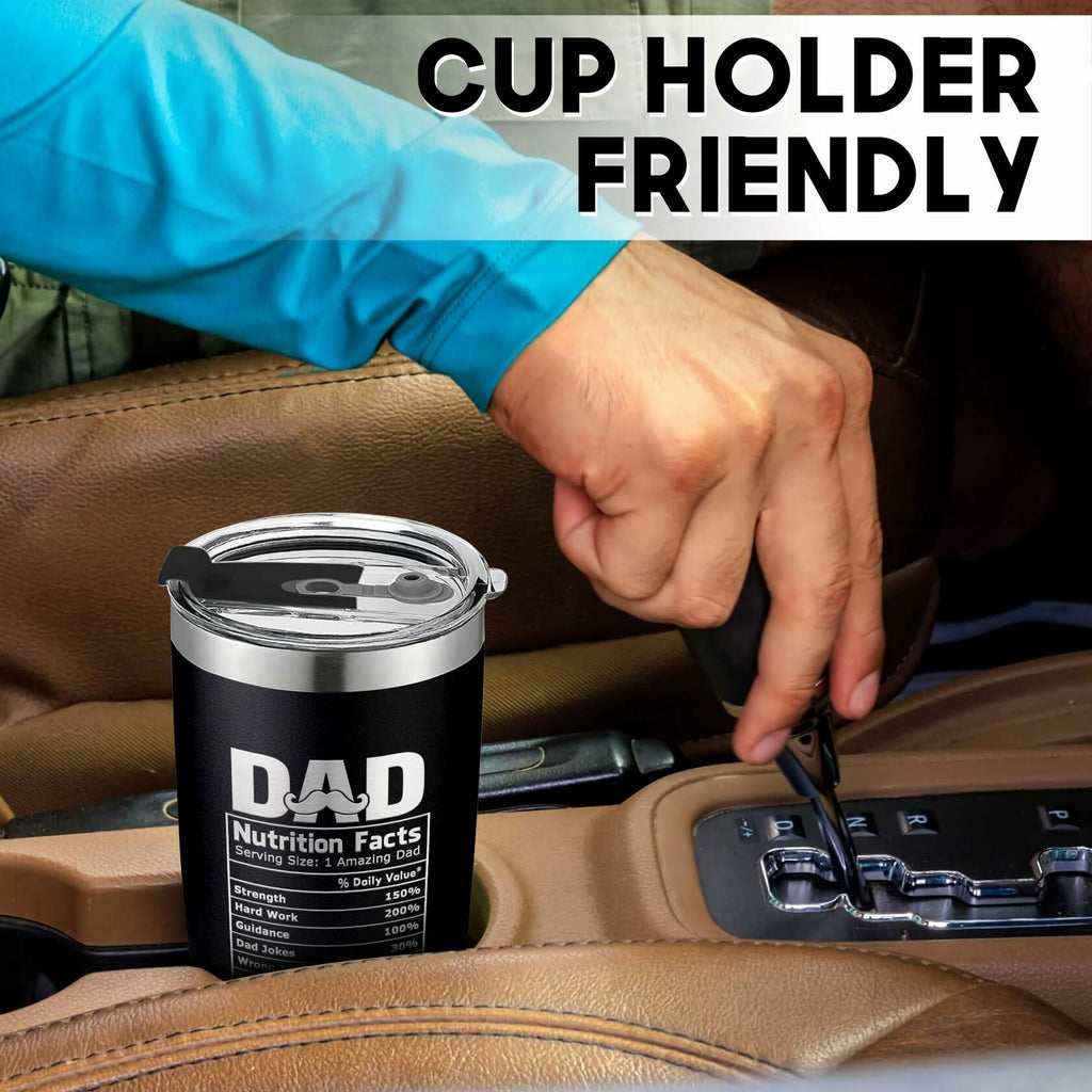 VIWIS Best Dad Tumbler Cup 20oz Father's Day Gift Insulated Travel Mug